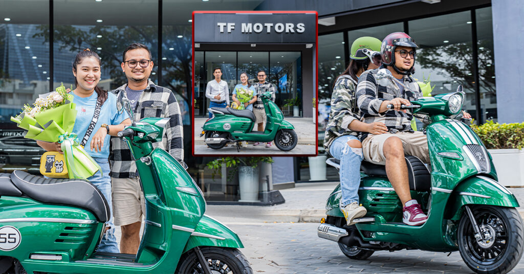 ស្វាគមន៍អតិថិជនដំបូងគេដែលក្លាយជាម្ចាស់ម៉ូតូ Peugeot Django 150cc នៅកម្ពុជា