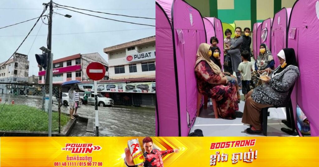 ជំនន់ទឹកភ្លៀងបានបណ្ដាលឱ្យពលរដ្ឋម៉ាឡេស៊ីម្នាក់បាត់បង់ជីវិត ខណៈជាង ៦,០០០នាក់ផ្សេងទៀតត្រូវជម្លៀសខ្លួនជាបន្ទាន់