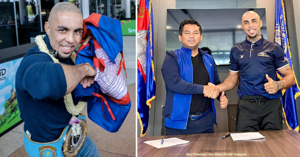 ឧកញ៉ា ស្រី ចាន់ថន បានចុះហត្ថលេខានាំយកកីឡាករប្រដាល់ Thiago Teixeira ឱ្យមកចូលក្នុងក្លឹបគុនខ្មែរជើងឯកពិភពលោក