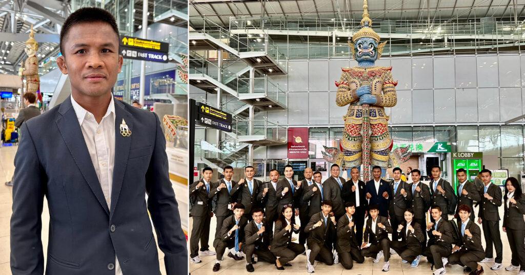 លោក ប៊ូខាវ កំពុងដឹកនាំក្រុមអ្នក​ប្រដាល់​ថៃមកកាន់កម្ពុជា ដោយក្ដីរំពឹងនឹងទទួលបានមេដាយមាសចំនួន ៦ ត្រឡប់ទៅវិញ