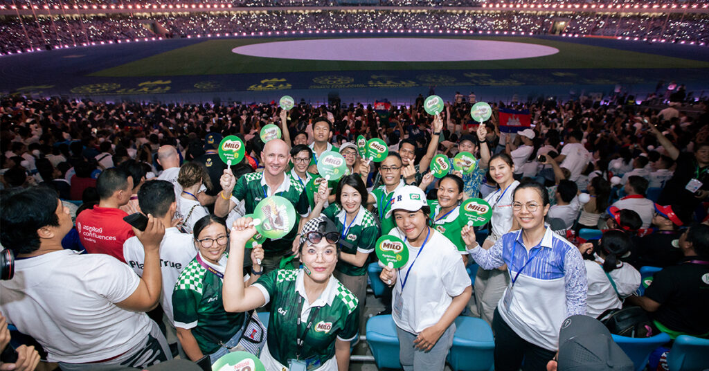 ម៉ៃឡូ (MILO) ចូលរួមឧបត្ថម្ភព្រឹត្តិការណ៍ស៊ីហ្គេម ជាព្រឹត្តិការណ៍ប្រវត្តិសាស្ដ្រនៅកម្ពុជា លើកទឹកចិត្តដល់យុវជនឱ្យមានការរីកចម្រើន និងរៀនសូត្រតាមរយៈកីឡា