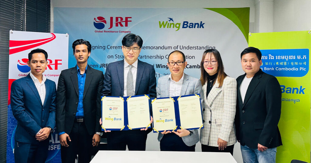 ធនាគារ វីង សហការជាមួយក្រុមហ៊ុន JRF Korea ផ្តល់ភាព ងាយស្រួលសម្រាប់ពលរដ្ឋកម្ពុជានៅកូរ៉េផ្ញើលុយមកស្រុកកំណើត