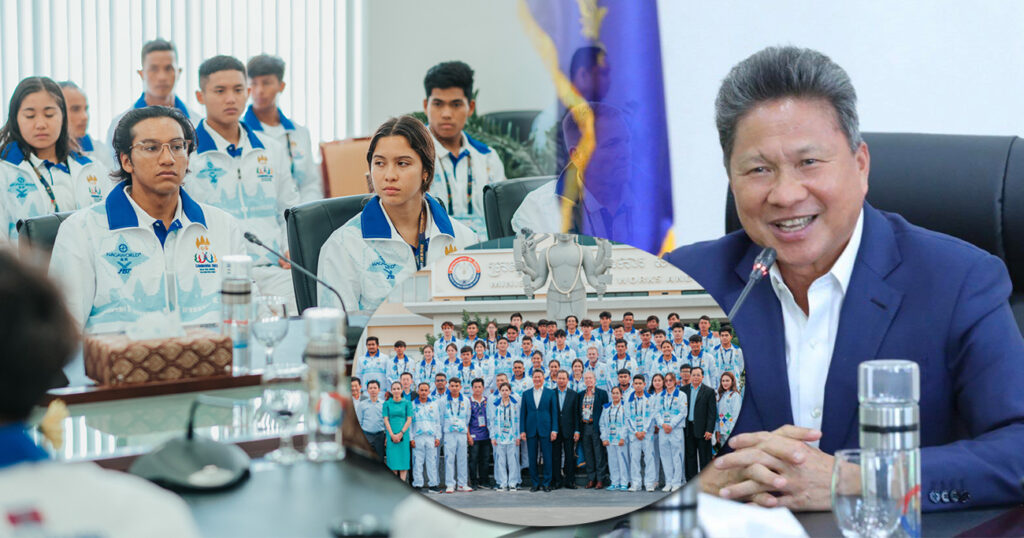 ឯកឧត្តមទេសរដ្ឋមន្ត្រី ស៊ុន ចាន់ថុល ប្រកាសផ្តល់ប្រាក់លើកទឹកចិត្ដចំនួន ១ម៉ឺនដុល្លារដល់កីឡាករ កីឡាការិនីហែលទឹកកម្ពុជា ដែលដណ្តើមបានមេដាយមាស