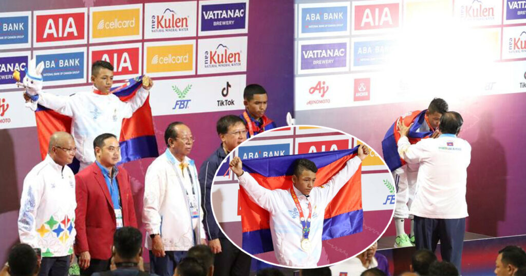 សម្តេចពិជ័យសេនា ទៀ បាញ់ អញ្ជើញបំពាក់មេដាយដល់កីឡាករគុនខ្មែរជ័យលាភី ក្នុងប្រភេទទម្ងន់ ៤៥គីឡូក្រាម