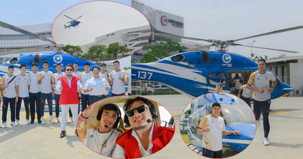 លេងឈុតធំតែម្តង! ក្រុមហ៊ុន ខ្មែរ ប៊ែវើរីជីស ប្រកាសតម្លើងទឹកប្រាក់ឧបត្ថម្ភពី $១៤,០០០ ទៅ $២០,០០០ ដល់ក្រុមបាល់ទះជម្រើសជាតិកម្ពុជា ថែមទាំងនាំជិះ Helicopter ទៅទទួលទានអាហារ និងស្នាក់នៅសណ្ឋាគារផ្កាយ៥