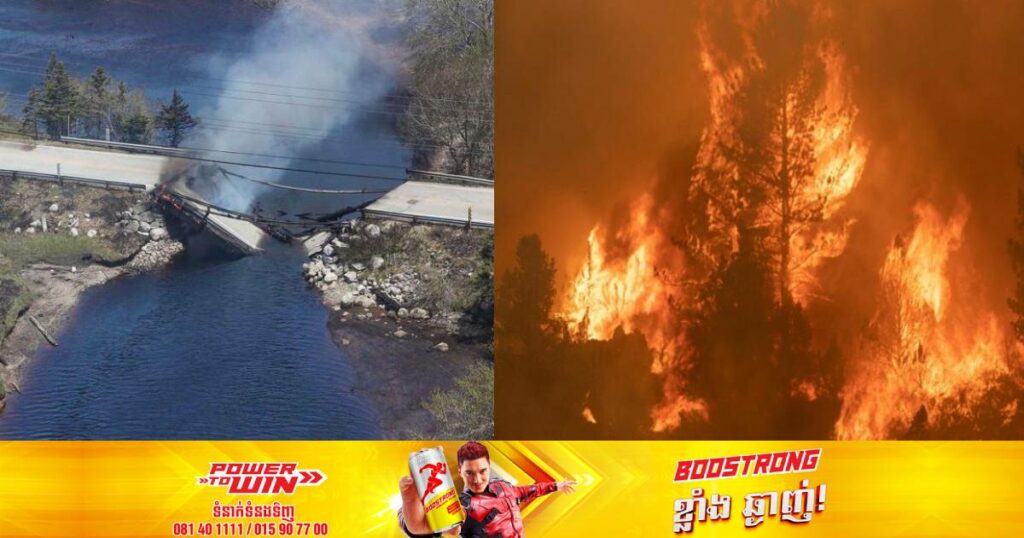 រលកកម្តៅបង្កឲ្យមានភ្លើងឆេះព្រៃយ៉ាងខ្លាំងនៅកាណាដា និងបង្ខំឲ្យពលរដ្ឋ ៣ម៉ឺននាក់ត្រូវជម្លៀសខ្លួនជាបន្ទាន់