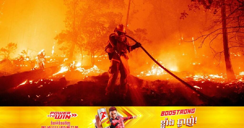 រដ្ឋកាលីហ្វ័រញ៉ា សហរដ្ឋអាមេរិកបានប្រឈមនឹងបញ្ហាភ្លើងឆេះក្នុងទំហំធំជាងធម្មតារហូតដល់ ៥ដង