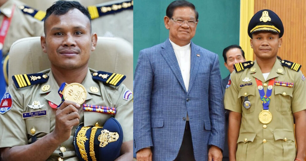 រឿង សោភ័ណ្ឌ ម្ចាស់មេដាយមាសគុនខ្មែរក្នុងព្រឹត្តិការណ៍ស៊ីហ្គេម ត្រូវបានដំឡើងឋានន្តរសក្ដិជា «វរៈសេនីយ៍ត្រី»