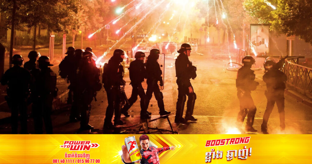 មនុស្សចំនួន ៦៦៧នាក់ ត្រូវបានចាប់ខ្លួននៅប្រទេសបារាំងអំឡុងការតវ៉ាពាសពេញប្រទេស ក្រោយមរណភាពរបស់ក្មេងប្រុសអាយុ ១៧ឆ្នាំម្នាក់