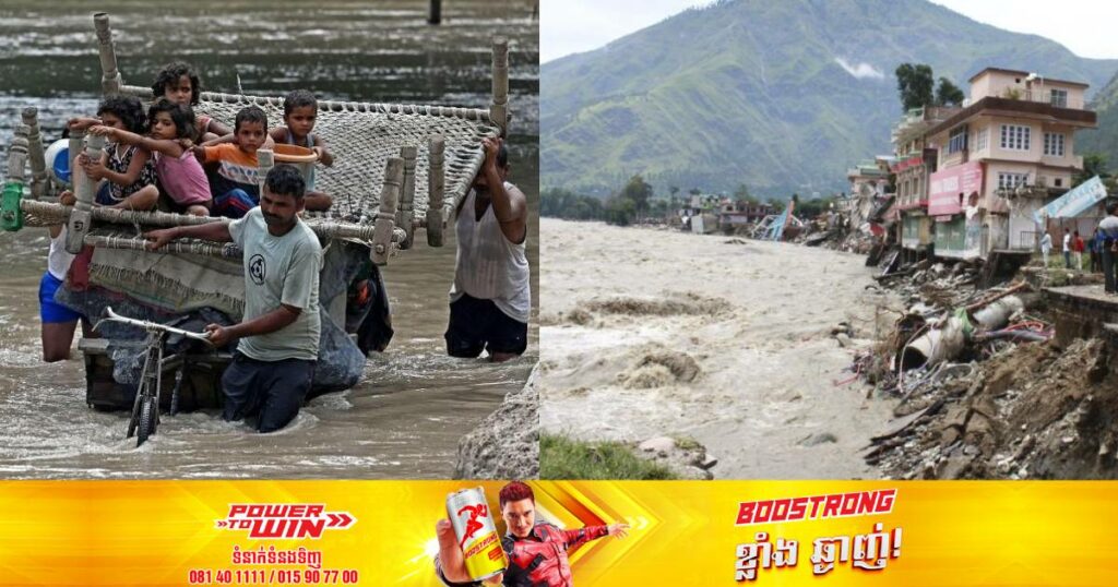 ភ្លៀងមូសុងនៅតែបន្តគំរាមគំហែងប្រ​ទេសឥណ្ឌាយ៉ាងខ្លាំង​​ ខណៈពលរដ្ឋដែលបានបាត់បង់ជីវិតបន្តកើនឡើងដល់ ៦៦នាក់