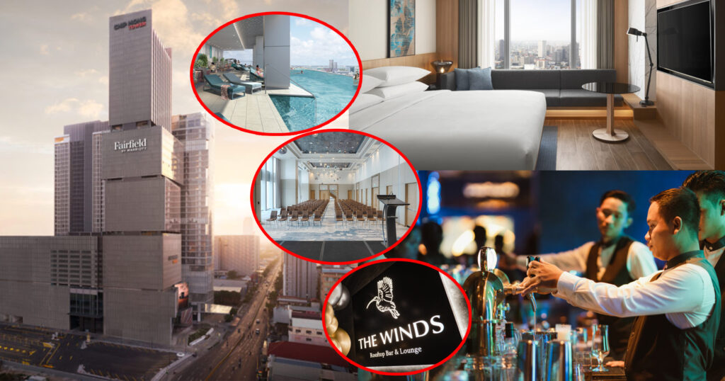 សណ្ឋាគារលំដាប់ផ្កាយ៤ ស្តង់ដាអាមេរិក ហ្វ៊ែរហ្វៀល បាយ ម៉ារៀត ភ្នំពេញ ផ្តល់ជូនលើសពីការស្នាក់នៅ