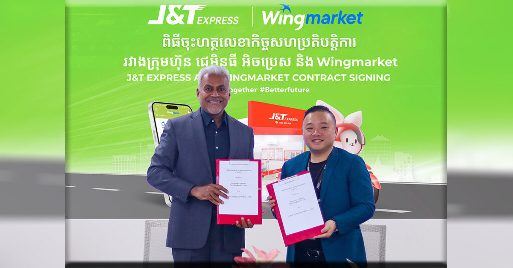 J&T Express សហការជាមួយ Wingmarket  ផ្តល់ដំណោះស្រាយសម្រាប់ការដឹកជញ្ជូន