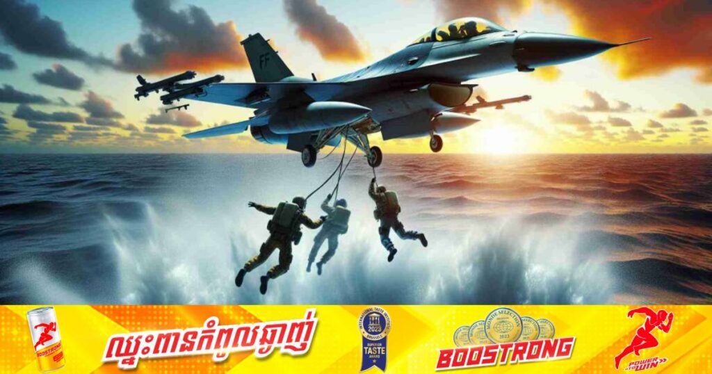 យន្តហោះចម្បាំង F-16 មួយគ្រឿរបស់អាមេរិកបានធ្លាក់នៅសមុទ្រលឿង