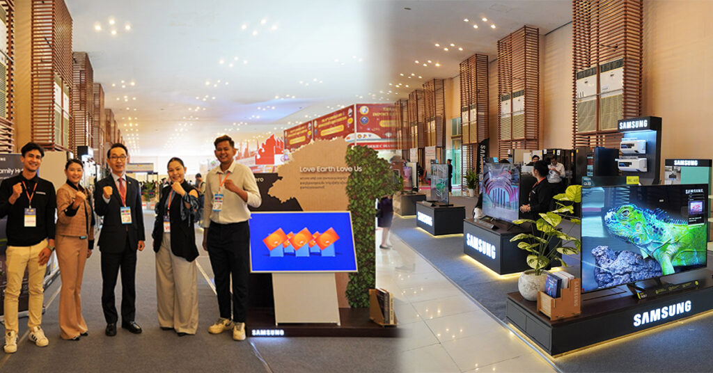 ក្រុមហ៊ុន អេឡិចត្រូនិកខ្នាតយក្ស សាមសុង បានចូលរួមក្នុង ពិធីពិព័រណ៍ផលិតផលខ្មែរ និងទំនិញនាំចេញ-នាំចូល លើកទី ១៦ ឆ្នាំ២០២៣