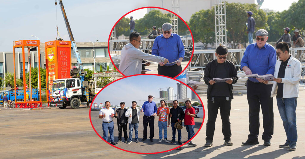 GANZBERG BREW MASTER ចេញមុខរៀបចំ ដំណើរការតម្លើងឆាកតន្ត្រីលំដាប់ពិភពលោកដែលនឹងគ្រោងធ្វើឡើងឆាប់ៗនេះ