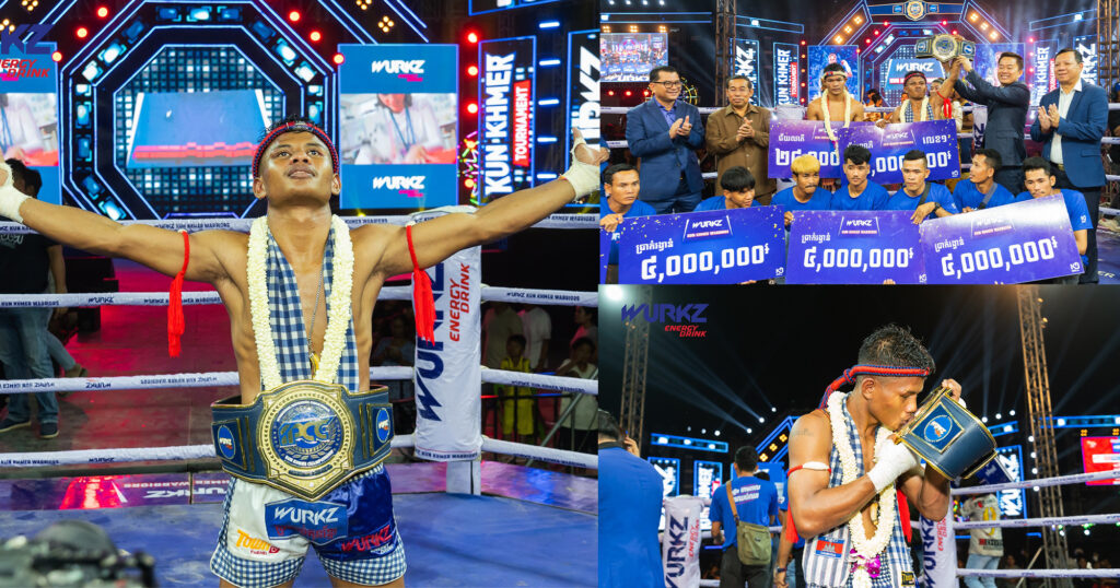 ក្បាច់ចាក់ជង្គង់ទ្រមេឃធ្វើឱ្យ កាន់ ម៉េងហុង ឈ្នះខ្សែក្រវាត់អន្តរជាតិ IPCC និងទឹកប្រាក់ ៤៨លានរៀល ពី WURKZ សេនាគុនខ្មែរយ័ន៨ទិស រដូវកាលទី៣