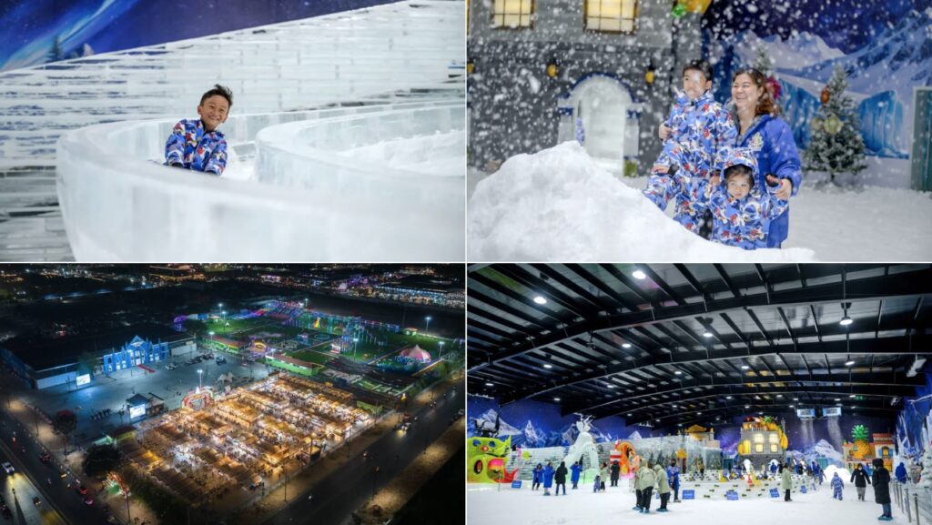 Sunshine Snow Worldបើកដំណើរការ！កម្មវិធីជះទឹករបស់Sunshine Family park៣ថ្ងៃជាប់គ្នា！ចាប់រង្វាន់ iphone 15 ដោយឥតគិតថ្លៃ