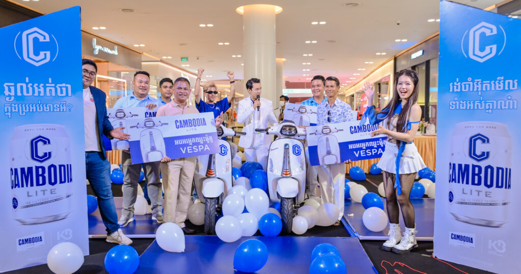 ចែកម៉ូតូ Vespa Sprint S150 ចំនួន៥គ្រឿង ដោយឥតគិតថ្លៃ ដល់បុរសកំពូលសំណាងទាំង ៥រូប