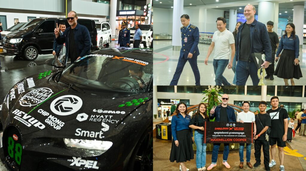 ច្បាស់ហើយប៉ុណ្ណឹង Maximillion Cooper ស្ថាបនិក Gumball 3000 ចុះមកកម្ពុជាដោយផ្ទាល់
