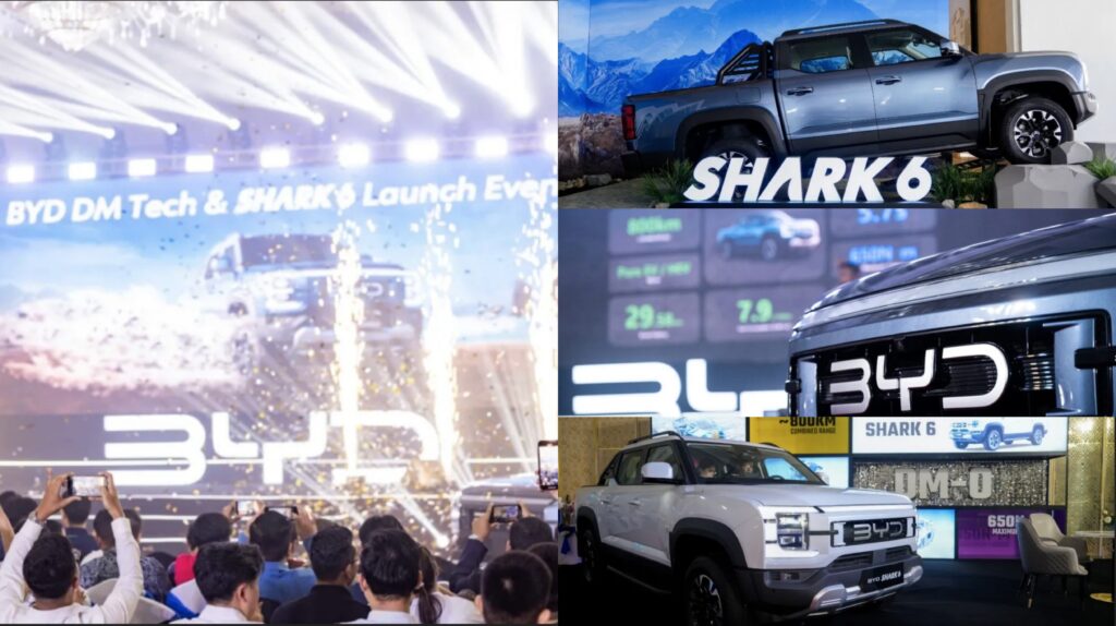 ក្រុមហ៊ុន 𝗕𝗬𝗗 សម្ពោធជាផ្លូវការនូវរថយន្តអគ្គិសនីថ្មី 𝗦𝗛𝗔𝗥𝗞 𝟲 ដំបូងនៅអាស៊ីអាគ្នេយ៍លើទឹកដីប្រទេសកម្ពុជា បង្កើតយុគសម័យថ្មីនៃរថយន្តភីកអាប់!