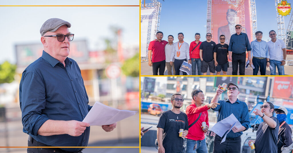 Brew Master of GANZBERG ចុះផ្ទាល់ពិនិត្យប្រព័ន្ធសំលេងលំដាប់អន្តរជាតិ មុនព្រឹត្តិការណ៍ GANZBERG Super Idol Concert រដូវកាលទី 2