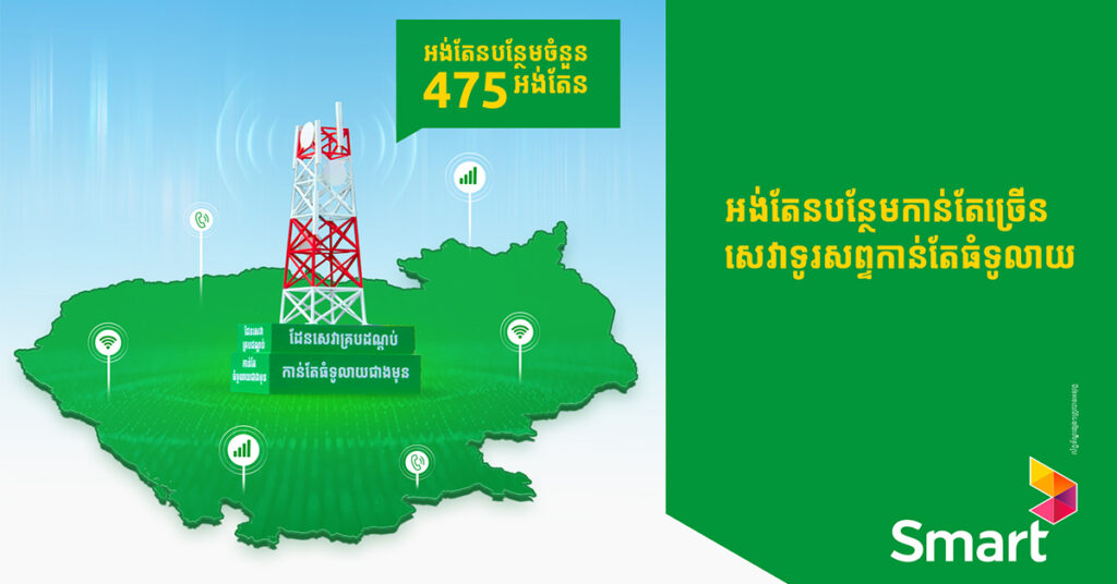 ក្រុមហ៊ុន Smart Axiata ពង្រឹងវិសាលភាពនៃបណ្ដាញសេវាទូរស័ព្ទ និងជំរុញការអភិវឌ្ឍផ្នែកឌីជីថល ដោយបន្ថែមអង់តែនជាង ៤០០ ក្នុងឆ្នាំ ២០២៤