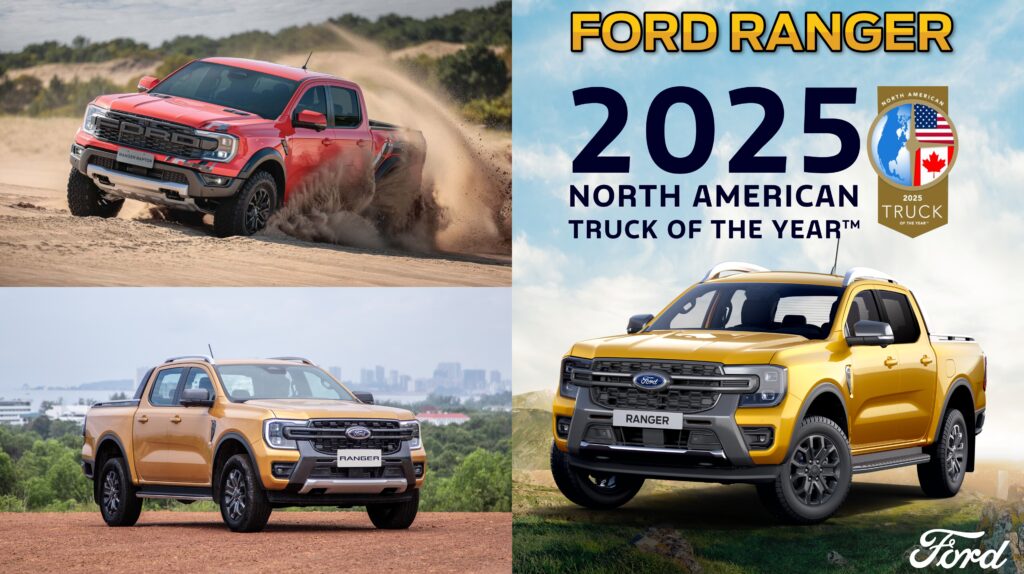 Ford Ranger ទទួលបានពានរង្វាន់ជារថយន្ត Pick-Up ដ៏ល្អបំផុតប្រចាំឆ្នាំ 2025 នៅក្នុងទីផ្សារអាមេរិចខាងជើង!