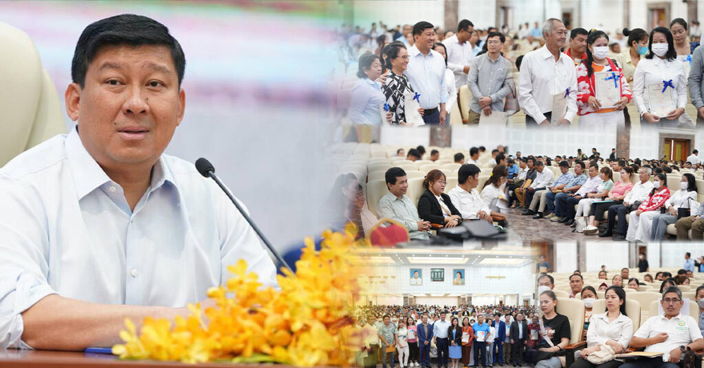 ក្រសួងរៀបចំដែនដី ប្រគល់បណ្ណកម្មសិទ្ធិជូនអតិថិជនរបស់ បុរីឡេង ណាវ៉ាត្រា ផ្លូវជាតិលេខ៦A ចំនួន ១២០០បណ្ណ