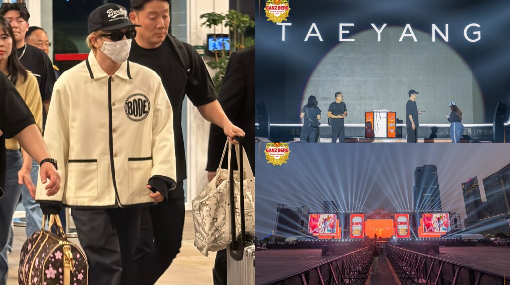 Oppa TAEYANG នៃក្រុម BigBang ​​ធ្វើដំណើរមក​ដល់​ភ្នំពេញ ហើយសម្រាប់ការប្រគំតន្ត្រី​លំដាប់ពិភពលោក​​ធំបំផុតប្រចាំឆ្នាំ GANZBERG SUPER IDOL- Beyond the Best!!