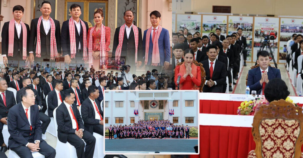 ថវិកាចំនួន ១លាន ៤សែនដុល្លារ អ្នកឧកញ៉ា ឡេង ណាវ៉ាត្រា ប្រធាន (យុវជនបូជាការពារយុត្តិធម៌) កៀរគរសប្បុរសជន អ្នកប្រកបអាជីវកម្មនិងអ្នករួមការងារជាមួយគ្នាបរិច្ចាគជូនកាកបាទក្រហមកម្ពុជា ក្នុងឱកាសខួបទី១៦២