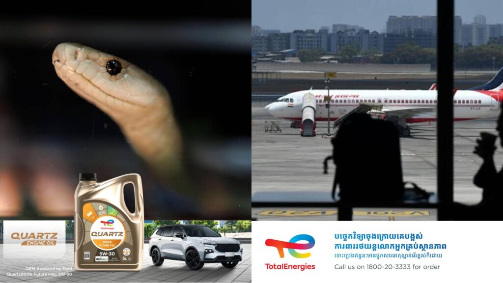 បុរសឥណ្ឌាម្នាក់ត្រូវអាជ្ញាធរឃាត់ខ្លួន នៅព្រលានយន្តហោះម៉ុមបៃ ក្រោយរកឃើញពស់វែកជាង១០ក្បាលក្នុងកាបូបស្ពាយ