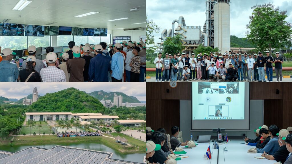 និស្សិតសំណង់ស៊ីវិលសាកលវិទ្យាល័យន័រតុនជាង ៣០០ នាក់អញ្ជើញមកទស្សនកិច្ចនៅរោងចក្រស៊ីម៉ងត៍អូដ្ឋ ស៊ីម៉ងត៍វី ដែលជារោងចក្រស៊ីម៉ងត៍ធំជាងគេនៅកម្ពុជា