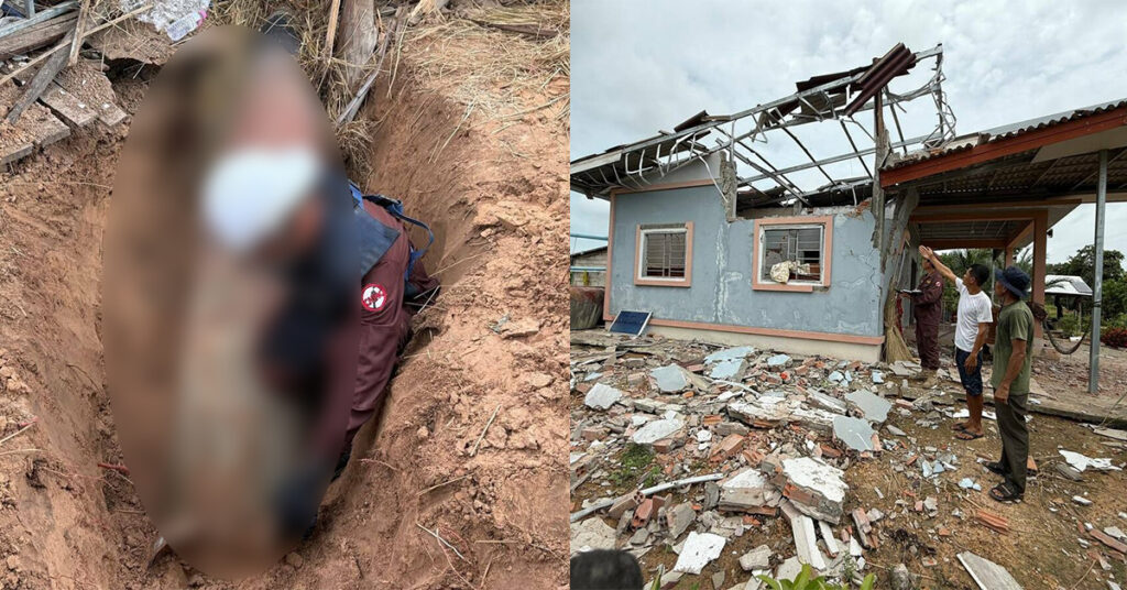 ក្រុមជំនាញគ្រាប់បែកទម្លាក់ពីយន្តហោះរបស់អង្គភាពស៊ីម៉ាក់ ស្រាវជ្រាវណ្តៅគ្រាប់បែកផ្ទុះចំនួន៤ទីតាំង​ និងគ្រាប់បែកទម្លាក់មកមិនទាន់ផ្ទុះកប់ក្នុងដីចំនួន៥ទីតាំង​ (មានរន្ធគ្រាប់បែក)​