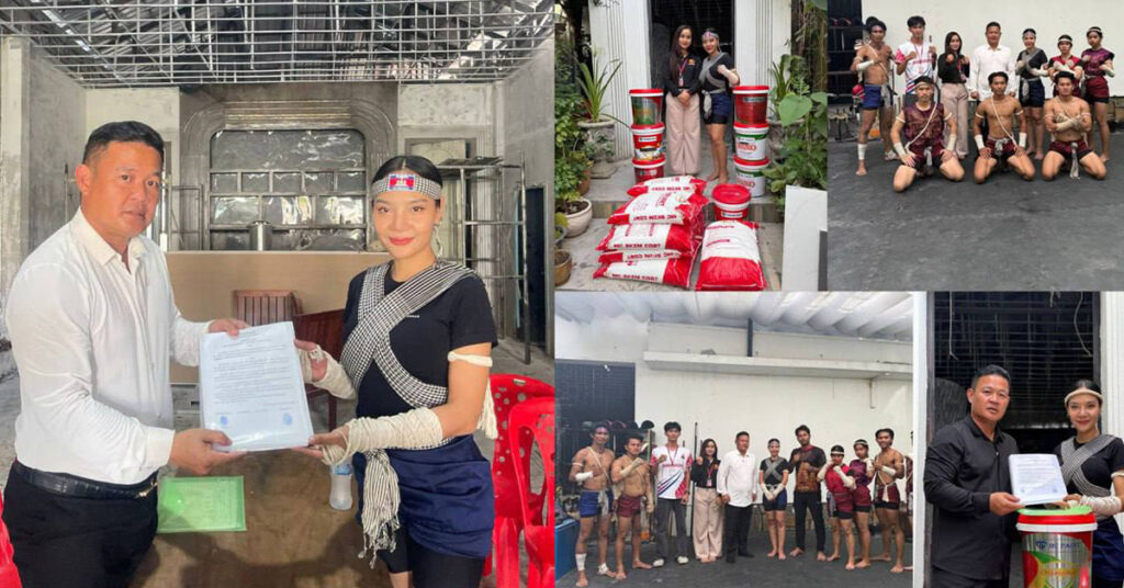 ត្រឡប់មកពីក្រៅប្រទេសភ្លាម លោកឧកញ៉ា ហ៊ួត ជា នាំយកសម្ភារៈសំណង់ទៅជួយកញ្ញា ពេជ្រ ចរណៃភ្លាម និងទទួលធ្វើជា BA ថ្នាំលាប MC PAINT ថែមទៀត