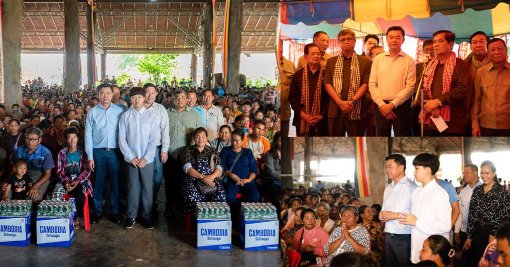 ខ្មែរ ប៊ែវើរីជីស ឧបត្ថម្ភទឹកពិសាកម្ពុជា និងភេសជ្ជៈជាង ២ ម៉ឺនកេសបន្ថែមទៀតដល់ប្រជាជនភៀសសឹកនៅតំបន់ព្រំដែន