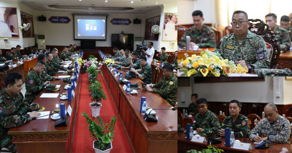 អនុព័ន្ធយោធាម៉ាឡេស៊ីប្រចាំកម្ពុជា ដឹកនាំប្រតិភូសមាជិកសរុប ៧ប្រទេស អញ្ជើញដល់យោធភូមិភាគទី៥ ខេត្តបាត់ដំបង