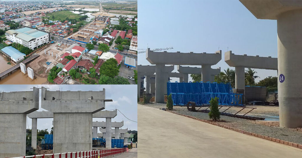 គិតត្រឹមពាក់កណ្តាលខែសីហា ឆ្នាំ ២០២៥ នេះ គម្រោងស្ថាបនាស្ពានឆ្លងកាត់ទន្លេបាសាក់ ចាក់អង្រែក្រោម-ព្រែកប្រា សាងសង់បាន ៤១ ភាគរយហើយ