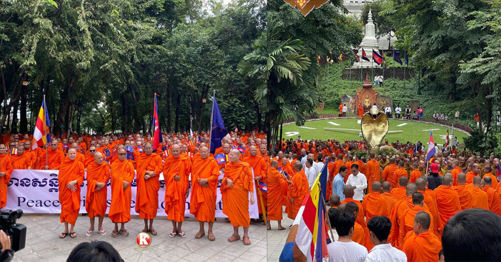គណៈសង្ឃកម្ពុជាសុំបិណ្ឌបាតភាគីថៃ ឱ្យមានការគោរពបទឈប់បា-ញ់ជានិរន្តរ៍ និងសុំបិណ្ឌបាត្រភាគីថៃដោះលែងកងទ័ពខ្មែរទាំង ១៨រូប ដែលត្រូវបានចាប់ធ្វើជាចំណាប់ខ្មាំង