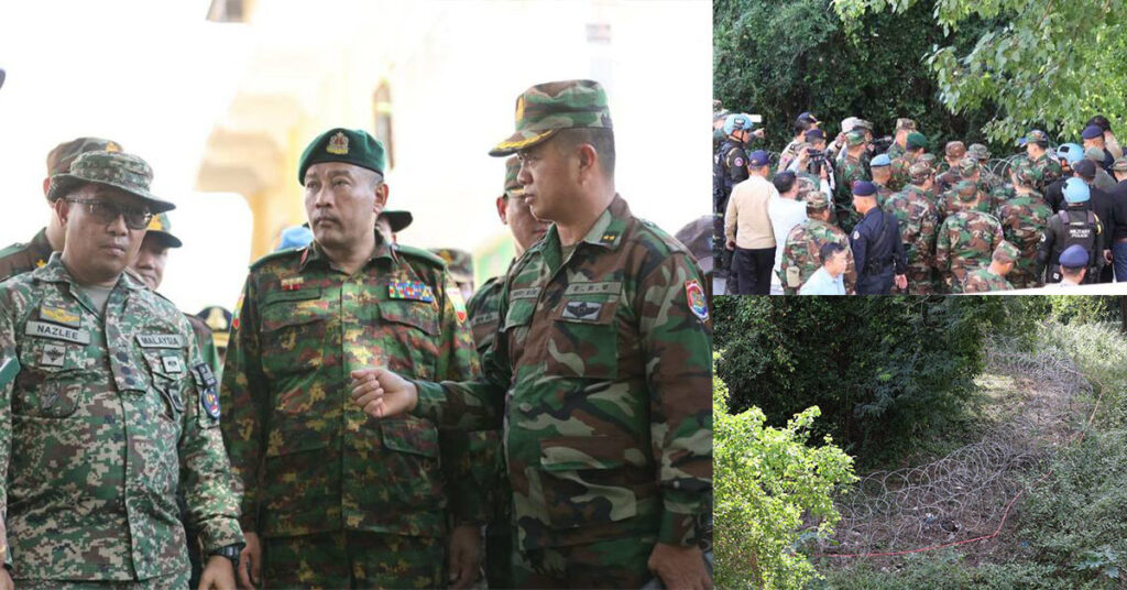 ក្រុមអ្នកសង្កេតការណ៍អន្តរកាល (IOT) ចំនួន ៧ប្រទេស អញ្ជើញចុះសង្កេតការណ៍នៅច្រកទ្វារព្រំដែនអន្តរជាតិប៉ោយប៉ែត ក្នុងខេត្តបន្ទាយមានជ័យ ដែលយោធាថៃបានរាយលួសបន្លា