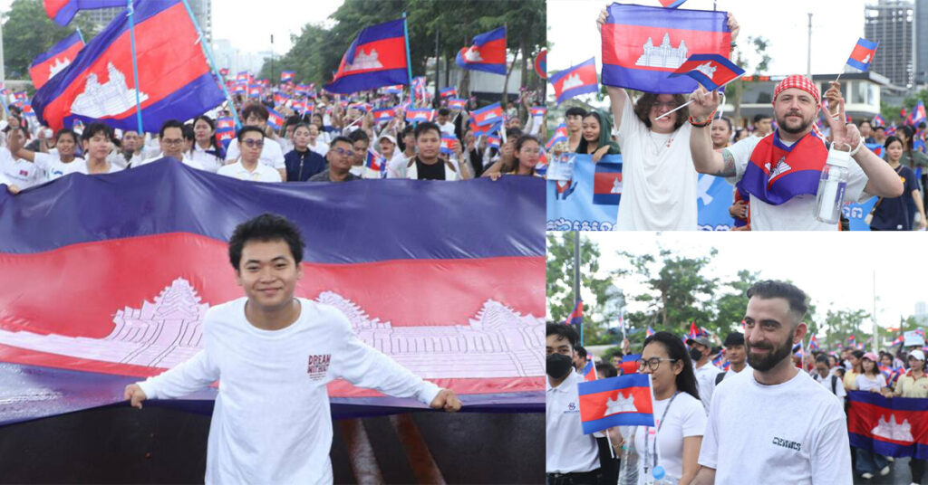 យុវជន-យុវនារី និងជនបរទេសប្រមាណ ១ម៉ឺននាក់ មកជួបជុំគ្នាក្រោមប្រធានបទ «កម្ពុជាស្រឡាញ់សន្តិភាព»