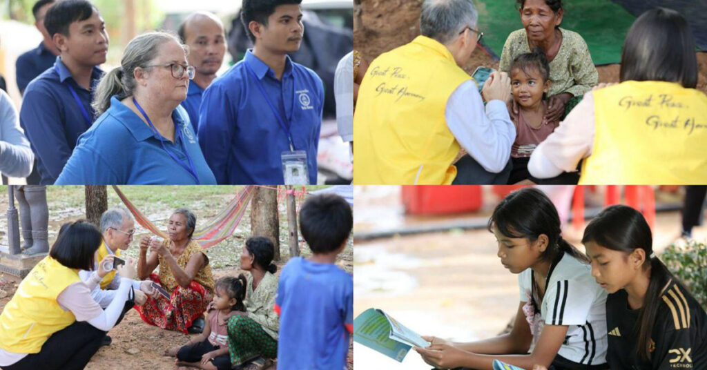 អង្គការក្រៅរដ្ឋាភិបាល ចំនួន៤៣ស្ថាប័ន ចុះពិនិត្យស្ថានភាពជំរំភៀសសឹកនៅវត្តជ្រោយនាងនួន ក្នុងស្រុកស្រីស្នំ ខេត្តសៀមរាប