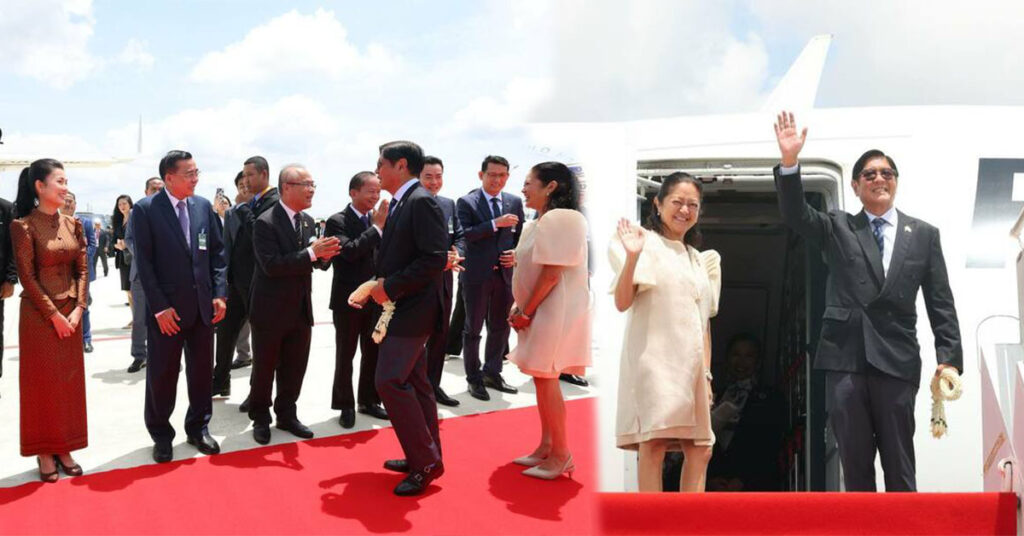 ឯកឧត្តមប្រធានាធិបតីហ្វីលីពីន និងលោកជំទាវ ជាប្រធានាធិបតីទី១ ​ប្រើប្រាស់អាកាសយានដ្ឋាន​អន្តរជាតិតេជោនៅថ្ងៃចាប់ផ្តើមដំបូង