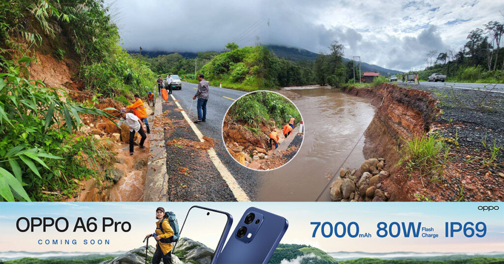 អ្នកនាំពាក្យក្រសួងសាធារណការ ៖ ភ្លៀងធ្លាក់ខ្លាំងជាប់ៗគ្នា បណ្តាលឱ្យទឹកហូរបុកច្រោះដាច់តួផ្លូវ ពីកំណាត់ផ្លូវជាតិលេខ៥៥ នៅ PK 152+850-PK 152+900