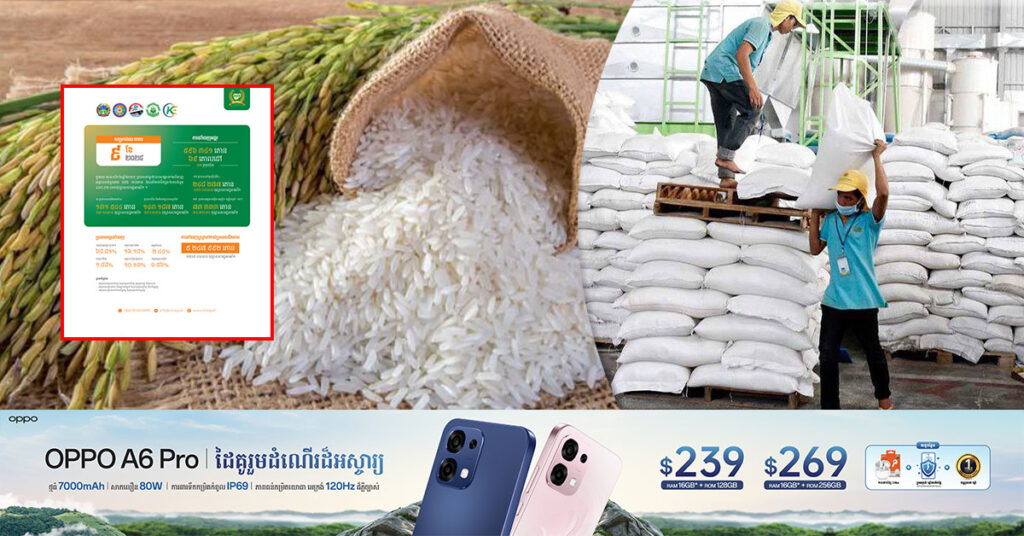 ក្នុងរយៈពេល ៩ខែ ក្នុងឆ្នាំ ២០២៥ កម្ពុជាបាននាំចេញអង្ករចំនួន ៥៩៦ ៣៤១ តោន គិតជាទឹកប្រាក់បានចំនួន ៤០៨.៩៣ លានដុល្លារសហរដ្ឋអាមេរិក