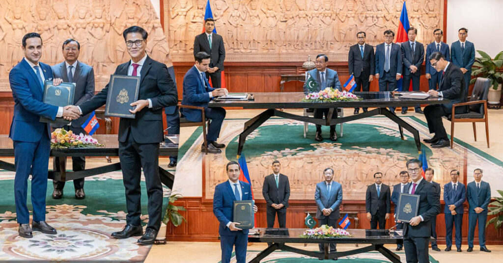 កម្ពុជា និងប៉ាគីស្ថាន ចុះហត្ថលេខាលើអនុស្សរណៈនៃការយោគយល់គ្នា ស្ដីពីកិច្ចពិគ្រោះយោបល់ និងកិច្ចសហប្រតិបត្តិការលើវិស័យទំនាក់ទំនងការទូត នៃប្រទេសទាំងពីរ