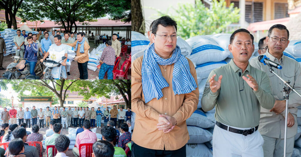 រដ្ឋបាលខេត្តតាកែវ នាំយកពូជស្រូវជិត ៣០តោន ចែកជូនពលរដ្ឋរងគ្រោះដោយសារទឹកជំនន់លិចដំណាំស្រូវ ក្នុងស្រុកចំនួន៥