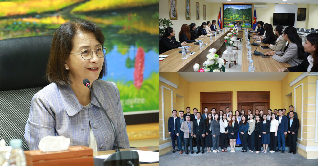 លោកជំទាវកិត្តិបណ្ឌិត អ៊ឹង កន្ថាផាវី ជួបសំណេះសំណាលជាមួយនិស្សិតជ័យលាភីអាហារូបករណ៍ទៅបន្តការសិក្សានៅប្រទេសអូស្ត្រាលី