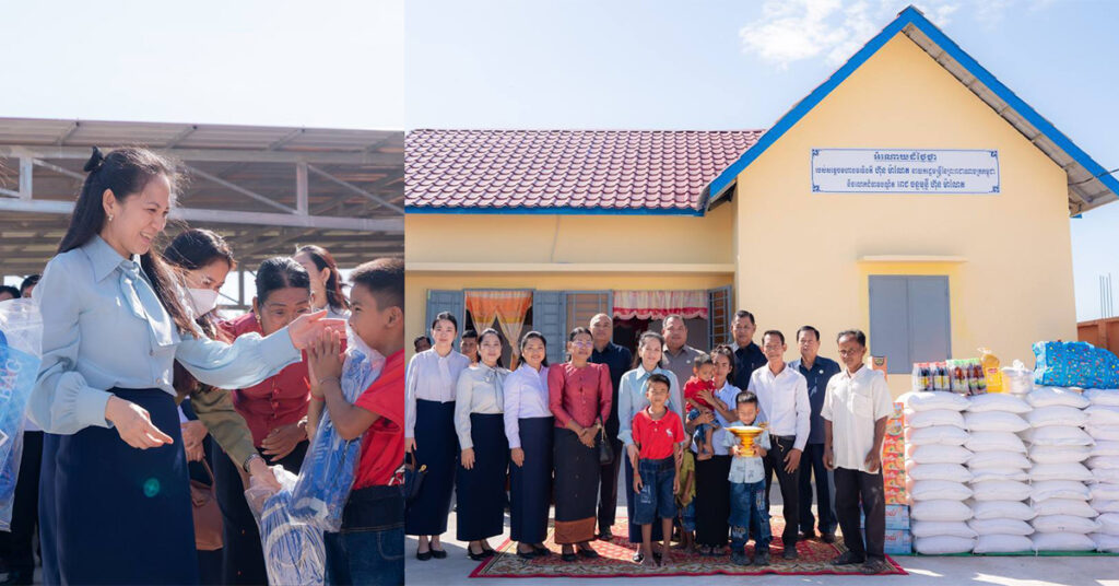 លោកជំទាវបណ្ឌិត ពេជ ចន្ទមុន្នី អញ្ជើញទៅដល់ទឹកដីនៃខេត្តស្ទឹងត្រែង ដើម្បីសួរសុខទុក្ខ និងប្រគល់ “ផ្ទះមួយខ្នង” ជូនដល់ក្រុមគ្រួសាររបស់វីរកងទ័ពដែលបានពលីក្នុងបុព្វហេតុការពារទឹកដី