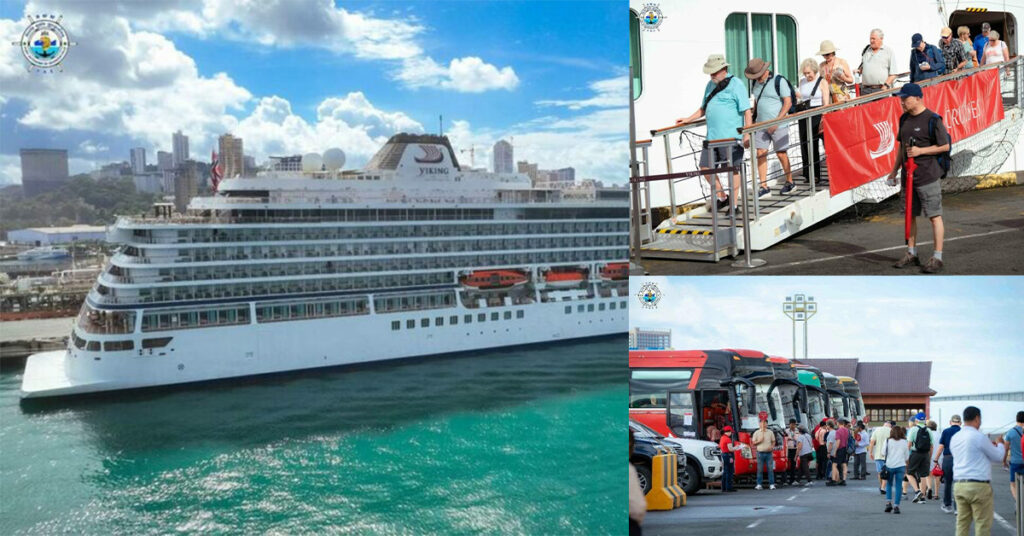 នាវាទេសចរណ៍ឈ្មោះ VIKING ORION ចូលចតនៅ កំពង់ផែស្វយត័ ក្រុងព្រះសីហនុ ដើម្បីទស្សនា ប្រទេសកម្ពុជា រយៈពេល ២ ថ្ងៃ !