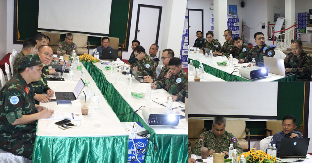 ក្រុមអ្នកសង្កេតការណ៍អាស៊ាន (AOT) អញ្ជើញស្តាប់បទបង្ហាញ ស្តីពីវឌ្ឍនភាពនៃការបោះបង្គោលព្រំដែនលេខ ៥២-៥៩